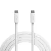 Notebook töltőkábel - adatkábel - Type-C / Type-C - fehér - 1 m - 5 A - 240 W
