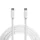 Notebook töltőkábel - adatkábel - Type-C / Type-C - fehér - 1 m - 5 A - 240 W