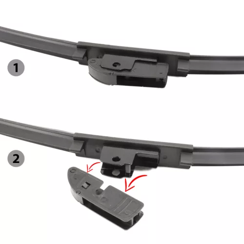 Ablaktörlő 18"/45 cm - 10 db adapterrel