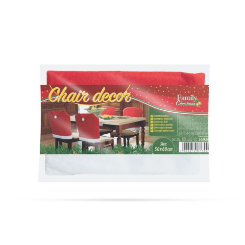 Family Christmas Székdekor - mikulássapka - 50 x 60 cm (55926) (Outlet)