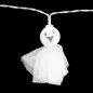   Halloween-i LED-es fényfüzér - szellem - 10 LED - 2 x AA - 0,9 m