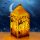 Halloween-i LED lámpás - tök - narancs LED - 2 x LR44 - 4 x 4 x 9,5 cm