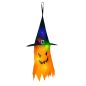   Halloween-i LED dekor - szellem - sárga - 10 színes LED - akasztható - 2 x 2032 - 75 x 35 cm