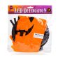   Halloween-i LED dekor - szellem - sárga - 10 színes LED - akasztható - 2 x 2032 - 75 x 35 cm
