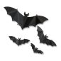   Halloween-i dekoráció - denevér szett - öntapadós - fekete - 30 db / csomag