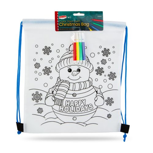 Színezhető tornazsák - 4 filccel - 33 x 27 cm - 2 féle