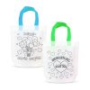 Színezhető ajándéktáska - 4 filccel - 24 x 22 cm - 2 féle