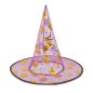   Halloween-i boszorkány kalap - 4 szín, poliészter - 38 x 34 cm