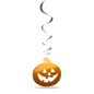   Halloween-i dekoráció szett - 12 db tök, szellem - csillogó spirál akasztó