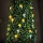 Szolár LED fényfüzér - gomba - 2,4 m - 25 LED - melegfehér