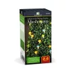 Szolár LED fényfüzér - gomba - 2,4 m - 25 LED - melegfehér