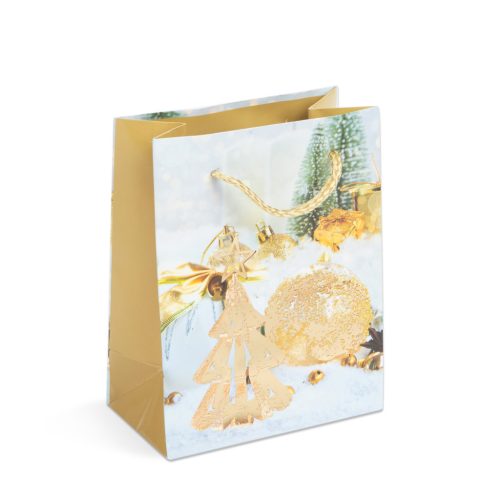Family Karácsonyi ajándéktasak - papír - 114 x 64 x 146 mm - 4 féle / csomag