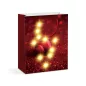   Ajándéktasak - 10 melegfehér LED, papír - 265 x 127 x 330 mm - 4 féle / csomag