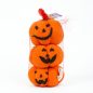   Halloween-i tök dekoráció - 10 x 10 x 11 cm - 3 féle - 3 db / csomag