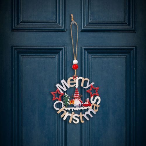 Family Karácsonyi dekoráció - fa, manó - 11 cm