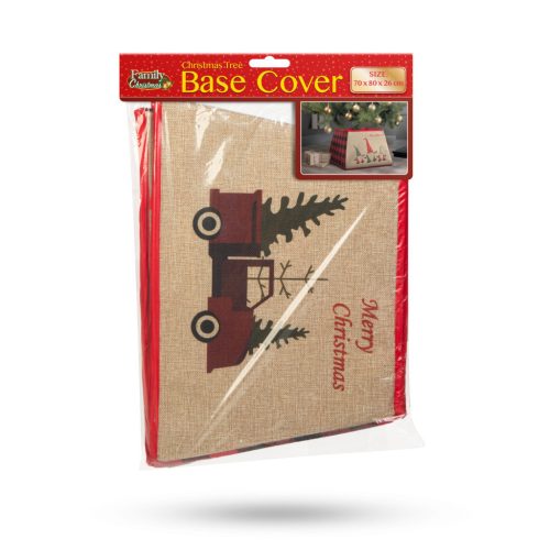 Family Karácsonyfatalp takaró - autós - 55 x 26 cm