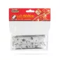   Karácsonyi LED-es szalag - ezüst - 5 m x 5 cm - 50 LED - USB