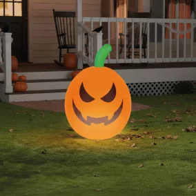 Felfújható RGB LED-es halloween-i tök - 40 cm