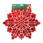 Szilikon edényalátét - jégkristály - piros - 38 cm
