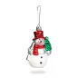   Karácsonyi dekoráció - hóember - akasztható - műanyag - 9 x 5,5 cm