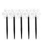   Karácsonyi lámpa - 5 LED - jégkristály - 34,5 cm - melegfehér - 3 X AA
