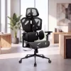 TitanMesh Pro Irodai forgószék oldalpárnával - fekete - 119 x 72 x 73 cm