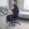 TItanForce gamer szék párnával - fekete/kék - 122 x 65 x 53 cm