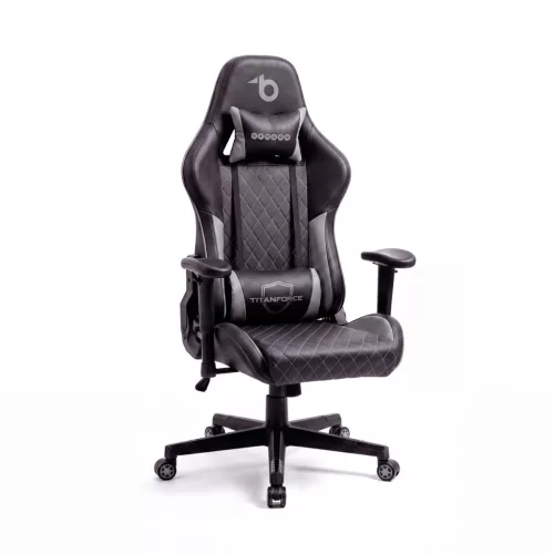 TItanForce gamer szék párnával - fekete/szürke - 122 x 65 x 53 cm
