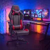 TItanForce gamer szék párnával - fekete/piros - 122 x 65 x 53 cm