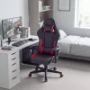 TItanForce gamer szék párnával - fekete/piros - 122 x 65 x 53 cm