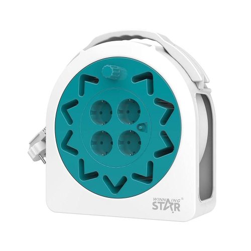 WinningStar - Kábeldob 20 m kábellel - 4 x 230 V aljzat