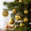 Karácsonyfadísz szett - 100 db gömb + csúcsdísz - arany
