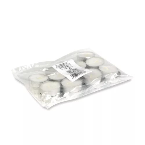 Teamécses - fehér - Ø37 mm - 20 db / csomag