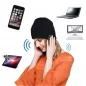   Fekete bluetooth sapka - Hallgass zenét könnyen a téli hónapokban is .