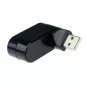 3 Portos USB 2.0 HUB forgatható fejjel