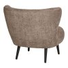 Covelo fotel, bouclé, barna-fekete
