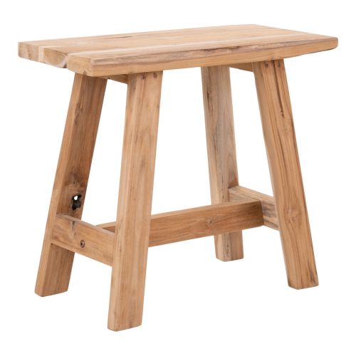 Barcelona sámli, teak fa, nature, 50x25x45 cm