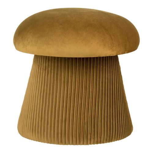 Hampton Bársony puff, okkersárga