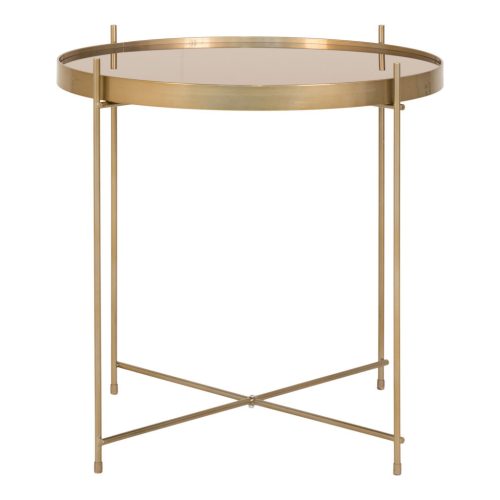 Venezia dohányzóasztal rézszínű, Ø48xh48cm