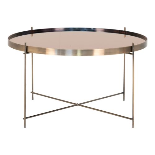 Venezia dohányzóasztal rézszínű Ø70xh40cm