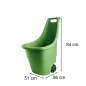 Easy go breeze műanyag kerti talicska 50 l