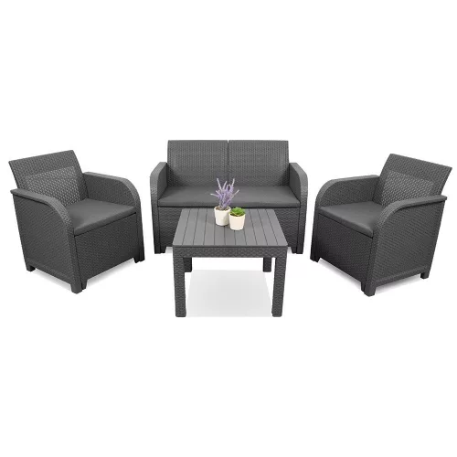 Sanremo kerti bútor szett chicago asztallal