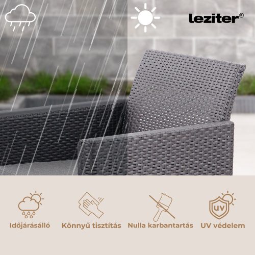 Claire XVI 10 személyes sarokgarnitúra orlando asztallal