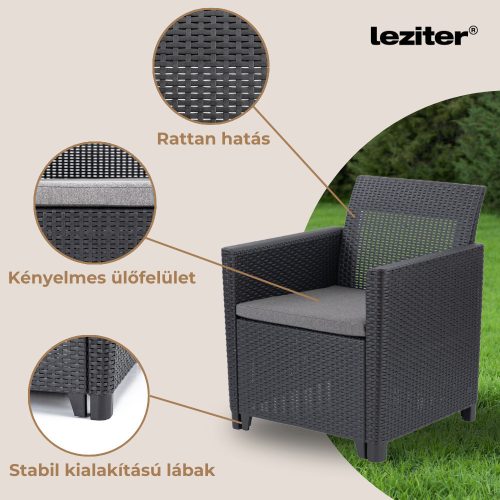 Claire XV 10 személyes sarokgarnitúra orlando asztallal