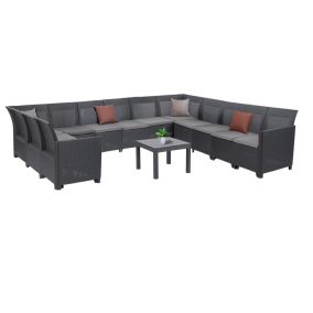 Claire XVI 12 személyes sarokgarnitúra orlando asztallal