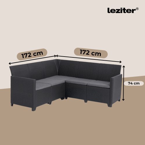 Claire XV 13 személyes sarokgarnitúra orlando asztallal