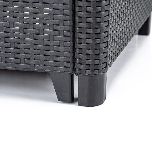 Claire VIII 6 személyes sarokgarnitúra párnatartós asztallal