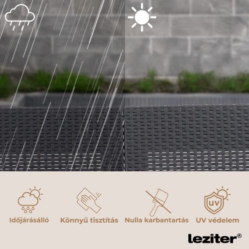 Claire VII 6 személyes sarokgarnitúra párnatartós asztallal