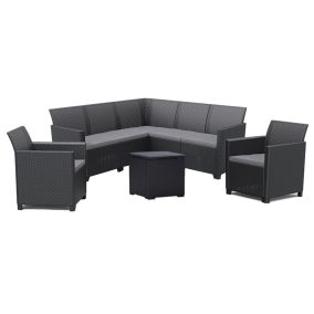   Claire IV 7 személyes kerti bútor garnitúra vigo tárolós asztallal