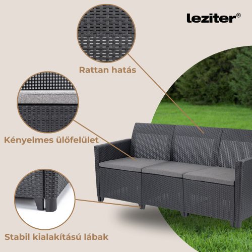 Claire IV 5 személyes kerti bútor garnitúra vigo tárolós asztallal